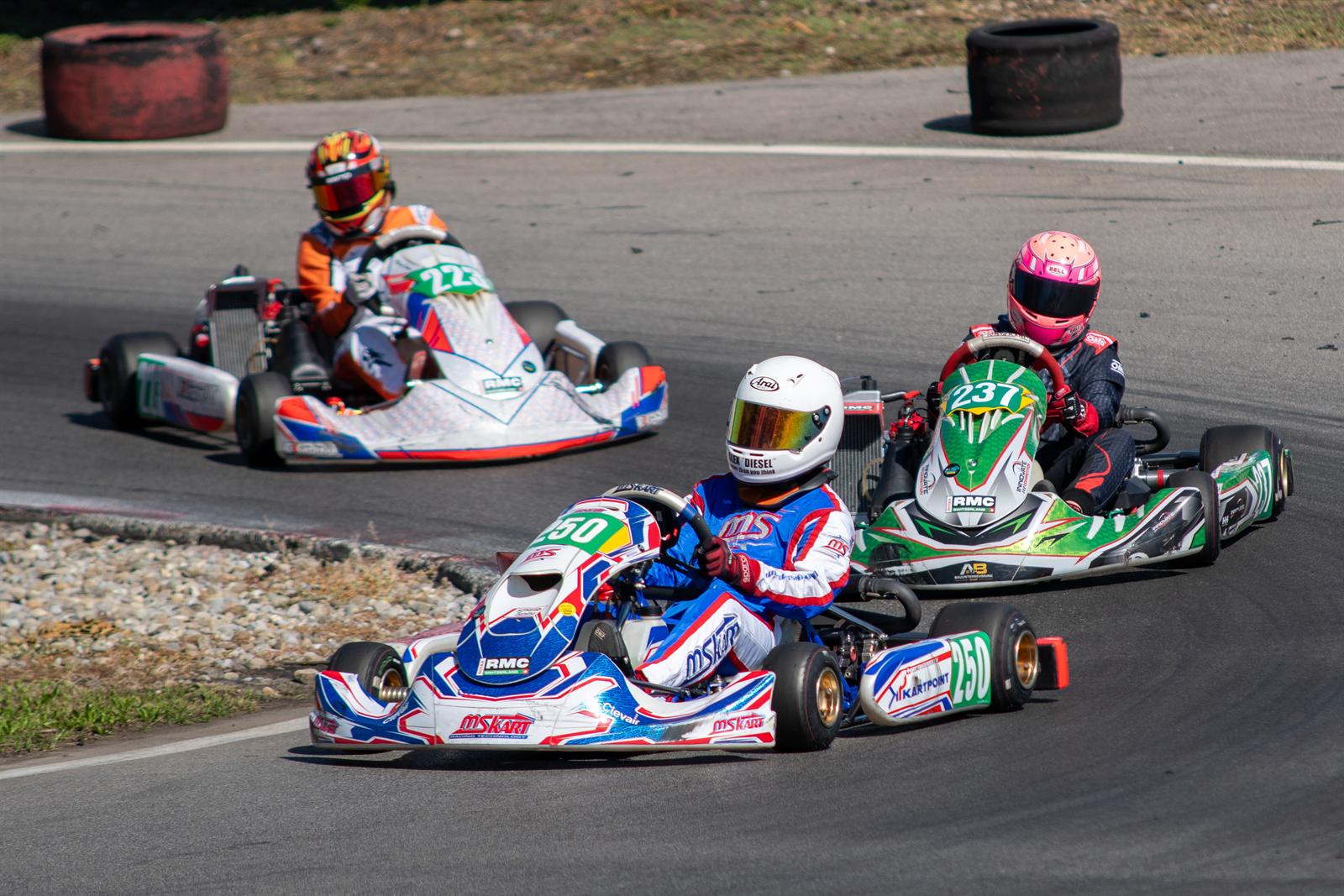 Kart race at Rotax Cup Wohlen